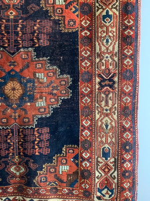 Afshar antique medallion rug (191 x 140cm)