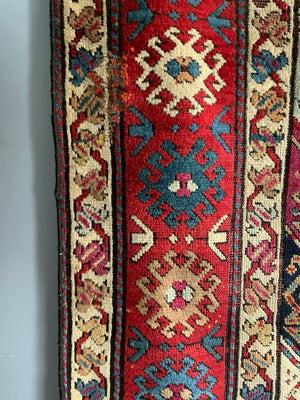 Southern Caucasus antique long rug (310 x 108cm)