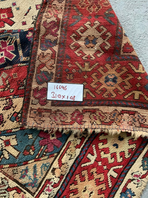 Southern Caucasus antique long rug (310 x 108cm)