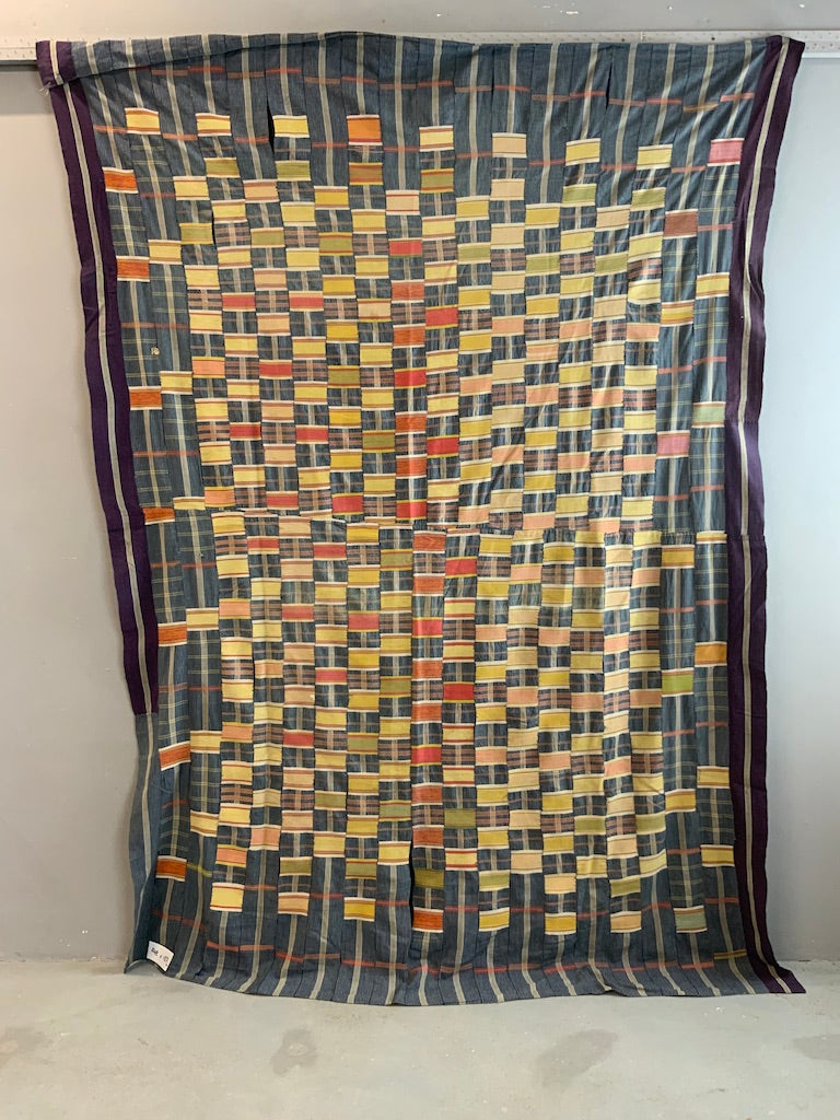 Ghana Ewe vintage cotton mantle (248 x 167cm)