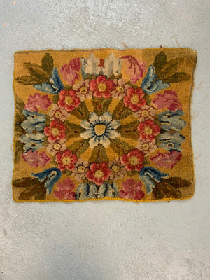 Axminster antique carpet fragment (57 x 48cm)