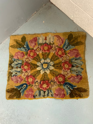 Axminster antique carpet fragment (57 x 48cm)