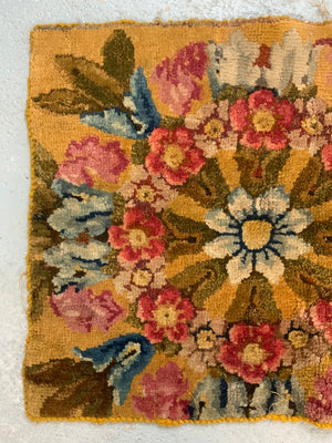 Axminster antique carpet fragment (57 x 48cm)