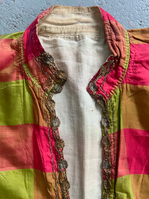 Ottoman antique silk Antari robe with a small bolero *AF