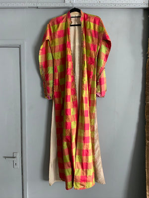 Ottoman antique silk Antari robe with a small bolero *AF