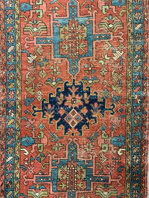 Karajah antique red ground rug (150 x 89cm)
