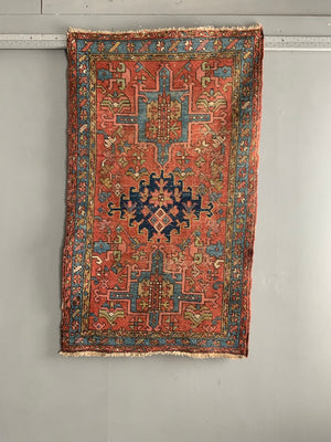 Karajah antique red ground rug (150 x 89cm)