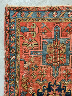 Karajah antique red ground rug (150 x 89cm)