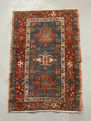 Karajah blue ground rug (122 x 81cm)