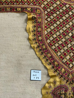 Kutch Memon aba marriage dress breast panel (106 x 83cm)