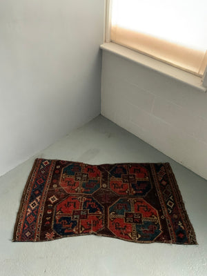 Uzbek antique nomad rug (78 x 139cm)