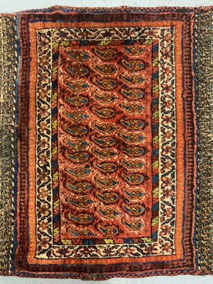 Neyriz  / Neris / Sirjan / Afshar miniature antique mat (60 x 60cm )