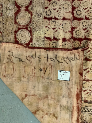 Turkish vintage cotton Soma block print (211 x 172cm)