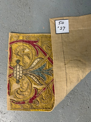 Italian antique cutwork embroidery (50 x 27cm)