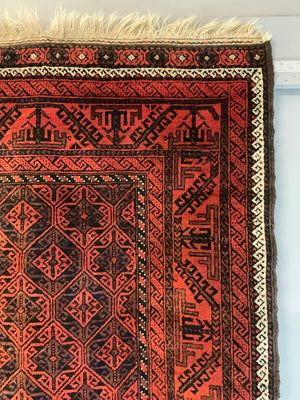 Balouch antique rug (198 x 108cm)