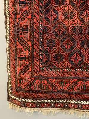 Balouch antique rug (198 x 108cm)