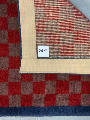 CROR Turkish chequered runner (~250 x 70cm) *new