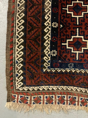 Balouch antique Khorasan rug (196 x 108cm)