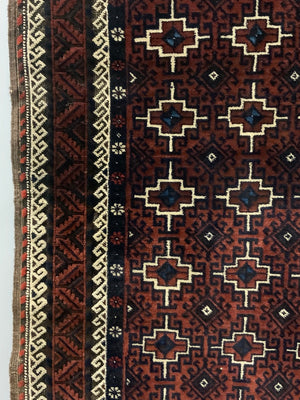 Balouch antique Khorasan rug (196 x 108cm)