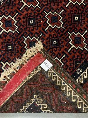 Balouch antique Khorasan rug (196 x 108cm)