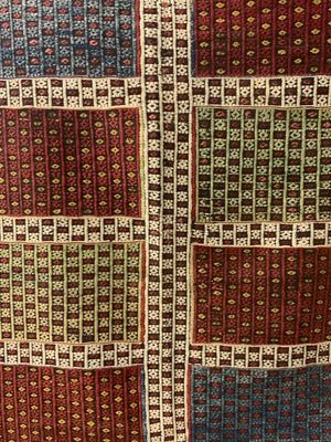 Turkish antique flatwoven cicim rug (188 x 164cm)