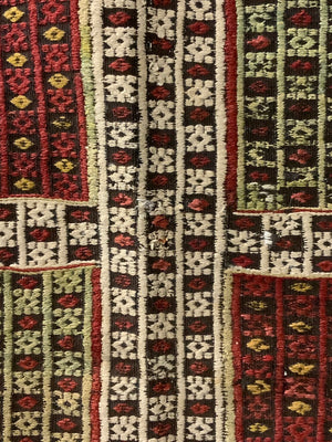 Turkish antique flatwoven cicim rug (188 x 164cm)