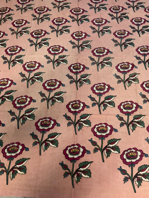 Turkish Kandili type printed cotton (224 x 194cm)