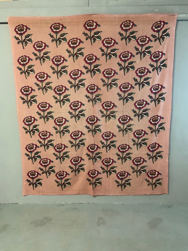 Turkish Kandili type printed cotton (224 x 194cm)