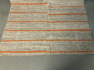 Turkish lightweight cotton / goat hair flatweave coverlet (340 x 158cm)