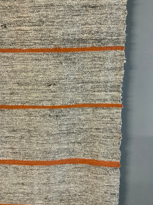 Turkish lightweight cotton / goat hair flatweave coverlet (340 x 158cm)