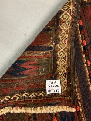 Balouch antique Timouri flatweave (262 x 152cm)