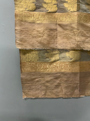 Indian Banaras / Lucknow silk brocade shawl (236 x 140cm)