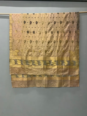Indian Banaras / Lucknow silk brocade shawl (236 x 140cm)