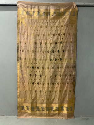 Indian Banaras / Lucknow silk brocade shawl (236 x 140cm)