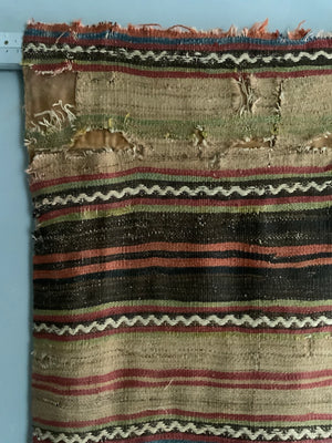 Anatolian antique plainweave long panel (323 x 71cm)