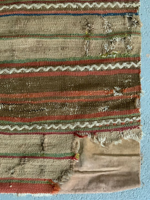 Anatolian antique plainweave long panel (323 x 71cm)