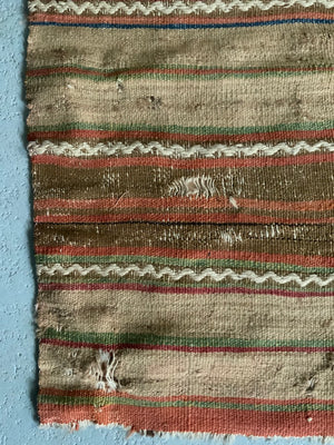 Anatolian antique plainweave long panel (323 x 71cm)