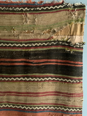 Anatolian antique plainweave long panel (323 x 71cm)