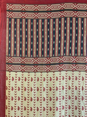 Indian lightweight vintage printed summer shawl (221  x 109cm)