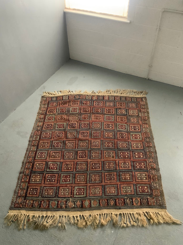 Caucasian antique Verneh palas flatweave (180 x 156cm)