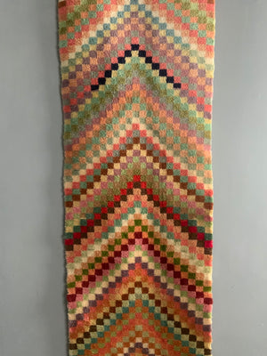 Turkish chevron design Tülü runner (330 x 68cm) *new