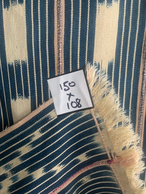 Ivory Coast Baule / Baoulé indigo cotton ikat (150 x 108cm)