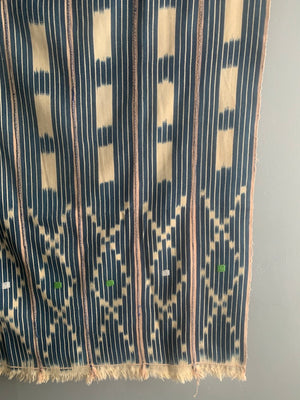 Ivory Coast Baule / Baoulé indigo cotton ikat (150 x 108cm)