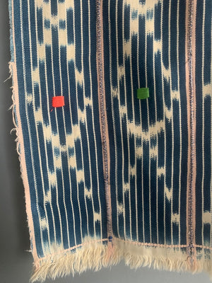 Ivory Coast Baule / Baoulé indigo cotton ikat (150 x 108cm)