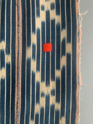 Ivory Coast Baule / Baoulé indigo cotton ikat (150 x 108cm)