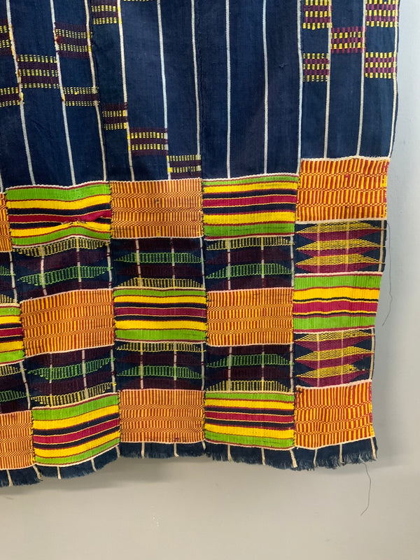 West African Ashanti or Ewe kente mantle (170 x 103cm) - Clive Rogers