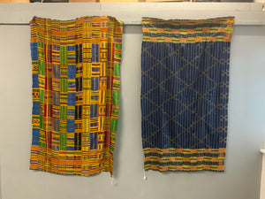 West African Ashanti or Ewe kente mantle (170 x 103cm)