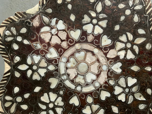 Ottoman period antique tripod side table (60 x 34cm)