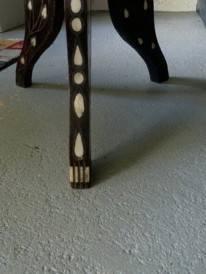 Ottoman period antique tripod side table (60 x 34cm)