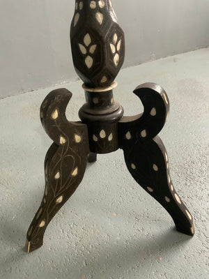 Ottoman period antique tripod side table (60 x 34cm)